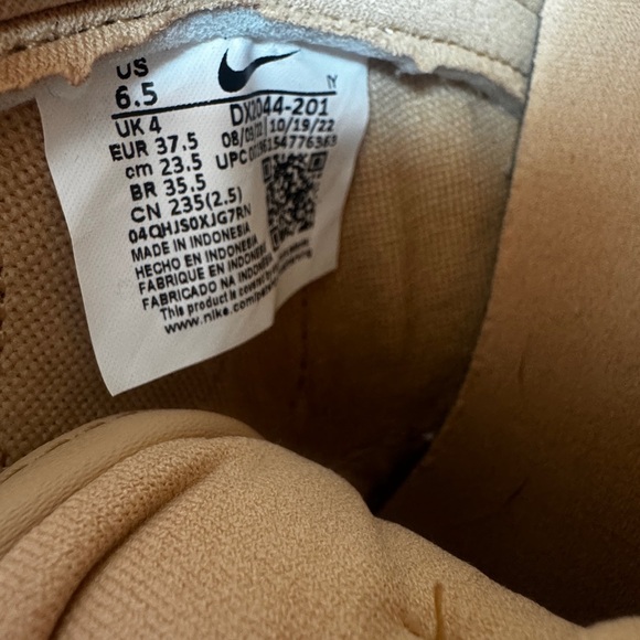 Women's Nike Dunk High Premium MF Vachetta Tan/Vachetta Tan (DX2044 201) - Picture 5 of 5